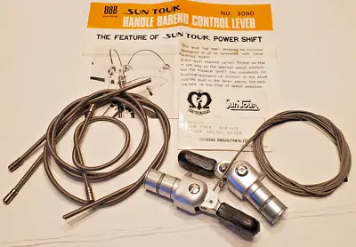 NOS Suntour Bar End Shifter Set Bar-Con Vtg Touring Road Bicycle Fricton Schwinn • $189