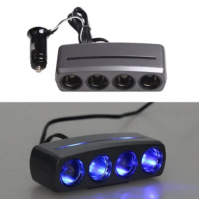 4Way Car Cigarette Lighter Sockets Splitter Outlet Power Adapter 12/24V Charger • $16.79