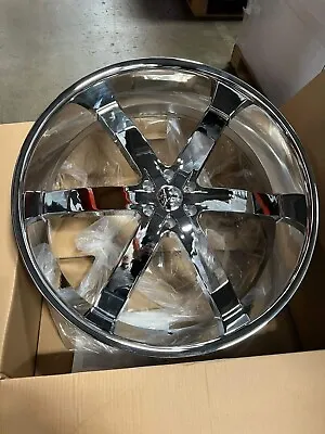 30  Inch CHROME U2 55 Wheels Rims 6x139.7 6x5.5 24 26 28 • $5180.80