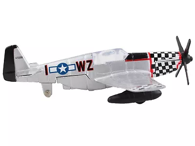 North American P-51 Mustang Fighter Aircraft Silver Metallic United States Army • $18.43