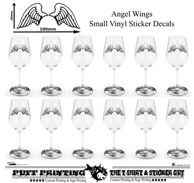 Angel Wings Wall Stickers Decals Vinyl Wall Baby Room Bedroom  Craft  Arts . • £50.99