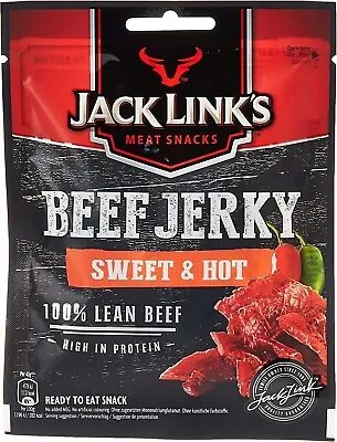 Jack Link's Beef Jerky Sweet & Hot High Protein Meat Snack Dried HalalBeef 1X70g • $38.49