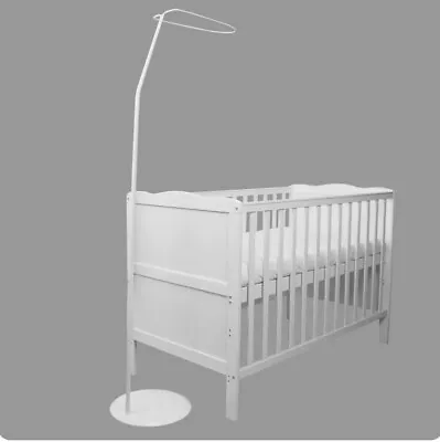 Crown Free Standing Floor Holder Canopy Drape Rod For Cot Bed • £15