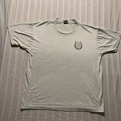 Vintage Mounted Police T Shirt Mens Large BOXY Fit Thin Horseshoe Single Stitch • $19.99