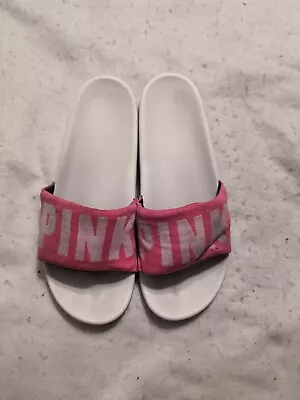 VICTORIA'S SECRET PINK Women's Seamless Slides Sandals Shoes Size L • $15