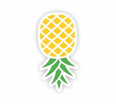 Upside Down Pineapple Swinger Car Van Campervan Sticker Decal • £2.49