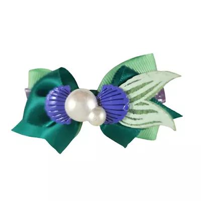 Little Mermaid Hair Bow Disney Purple & Green • $10.95