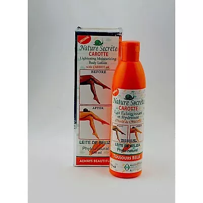 NATURE SECRET CAROTTE LIGHTENING MOISTURIZING CARROT BODY LOTION 350ml • $26.99