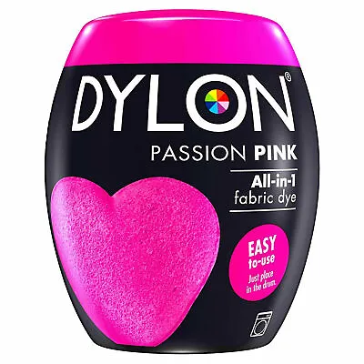  Dylon Fabric & Clothes Dye Colours Machine  Dye Passion Pink  • £8.99