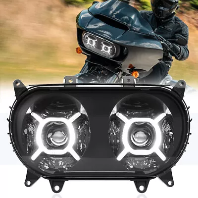 LED Headlight W/ DRL Headlamp Projector Hi/Lo Beam For Road Glide 2015-2023 • $198.99