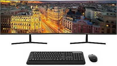 Packard Bell 24 Inch Desktop Computer Monitor W/ Wireless Keyboard & Mouse • $259.99