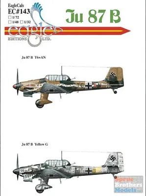 ECL32143 1:32 Eagle Editions Ju 87B/R Stuka • $23.14