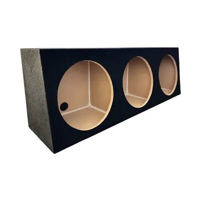 8” Sealed Wedge Triple Subwoofer Enclosure Box  For Car Audio System- Black • $109.95