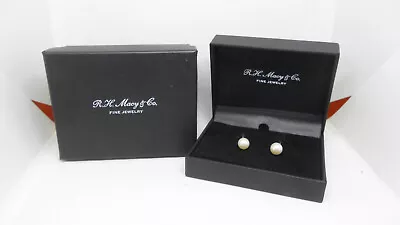 R.H. Macy & Co. Fine Jewelry Pearl Earrings Sterling Silver • $49.99