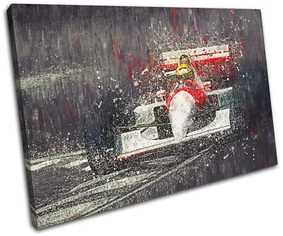 Abstract F1 Retro Formula One Sports SINGLE CANVAS WALL ART Picture Print • £19.99
