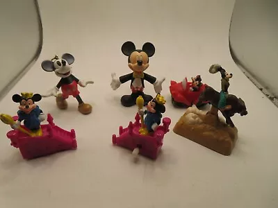 LOT 6 Disney Mickey Mouse Toy Figures - McDonald's Burger King    MICKEY MOUSE • $5.99