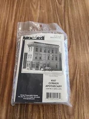 Design Preservation Models 50700 N Scale DPM Structure Kits -- Corner Apothecary • $24