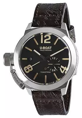 U-Boat Classico Tungsteno Automatic Stainless Steel Leather Date Mens Watch 8893 • $1759