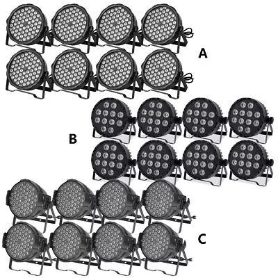 TCFUNDY 8PCS RGB / RGBWA UV / RGBW LED Par Stage Light DMX DJ Disco Wash Lights • $279.99