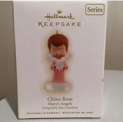 CHINA ROSE MARY’s ANGELS CHRISTMAS HALLMARK ORNAMENT (see Other MA LISTINGS TOO) • $10.99