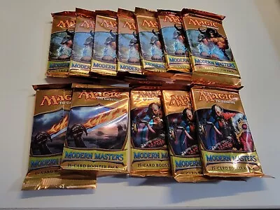 1 (one) X Magic The Gathering MODERN MASTERS 2013 Booster Pack MTG • $27.50