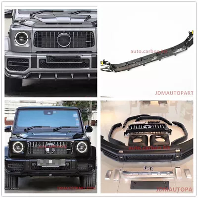 PP Front Bumper Kit Carbon Fibre Front Lip For Mercedes G Class W464 G500 2018+ • $2500