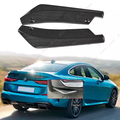 Universal Rear Bumper Side Skirt Lip Splitter Kit Carbon Style For Bmw Mercedes • $15.99