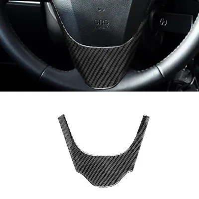 Carbon Fiber Car Steering Wheel Decoration Cover Sticker For Mazda 3 2010-2013 • $11.67