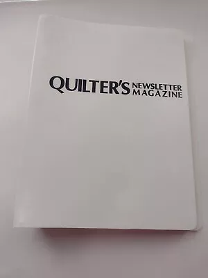 Lot Of 11 Vintage Quilter's Newsletter Magazines In Binder (Lot 30) • $12.99