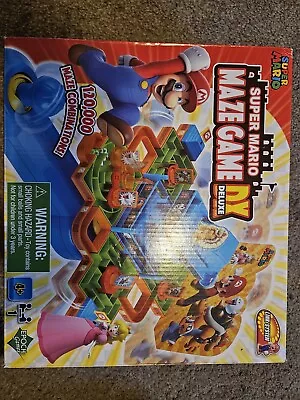 Super Mario Maze Game DX Deluxe Joystick 3D Marble Family Party Game Complete  • £9.99