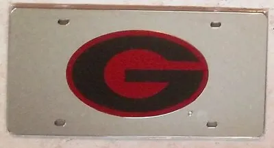 University Of Georgia Bulldogs Premium Laser Cut Tag License Plate Mirrored... • $26.21