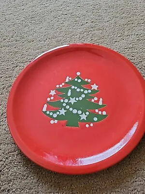 Waechtersbach Christmas Tree Dinner Plate 10  Red • $75