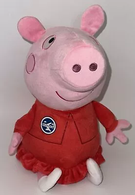 Peppa Pig 13.5 Inch Tourist Plush Stuffed Animal Travel Fun Airplane Red Dress • $9.99