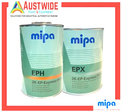 Epoxy Primer Kit 2K HS Mipa EPX / EPH 1:1 Ratio  Automotive Paint 4 Litre Kit • $163