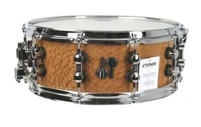 Sonor SQ2 14x5.5 Maple Heavy Silky Oak High Gloss Dbl Lugs Chrome Snare • $1079.79