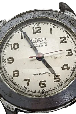 Vintage Men's 1950's Medana Watch Swiss Made For Parts Or Repairs  • $36