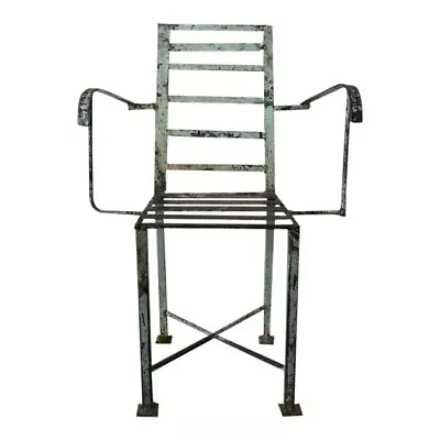 1940s Vintage Handcrafted Industrial Machine Age Welded Chair • $450