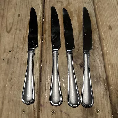 4 Mikasa Virtuoso Frost Stainless Dinner Knives • $10