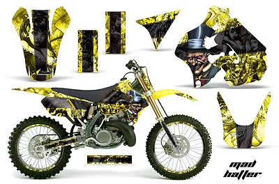 Graphics Kit Decal Sticker Wrap + # Plates For Suzuki RM250 1996-1998 HATTER K Y • $259.95