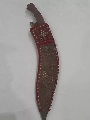 Ceremonial Indian/Nepalese  Gurkha (Kukri) Knife With Scabbard • $420