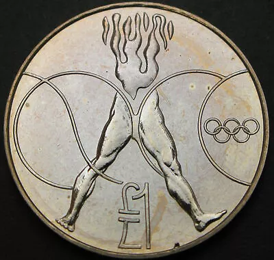 CYPRUS 1 Pound 1988 - Olympic Games Seoul - UNC - 2683 ¤ HS • $0.99