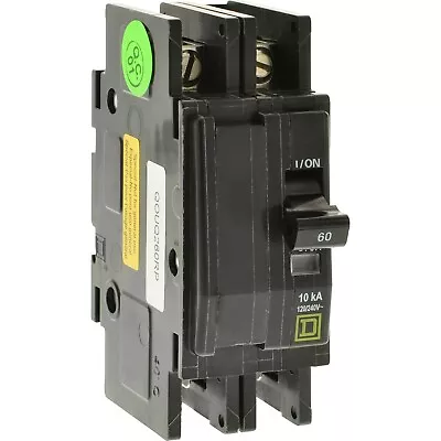 QOUQ260RP Square D Feed Through Circuit Breaker 60 Amp 2 Pole 120/240V • $44.99