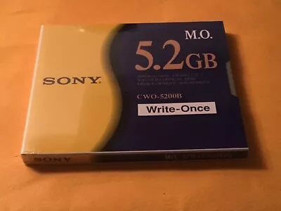 New Box Of 5 Sony 5.2GB CWO-5200B Write-Once Magneto Optical Disks • $59