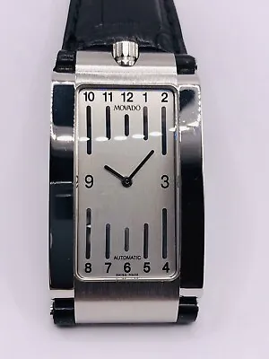 Movado Elliptica 84 D5 1481 24mm Stainless Steel Swiss Automatic Watch UNIQUE!!! • $1200