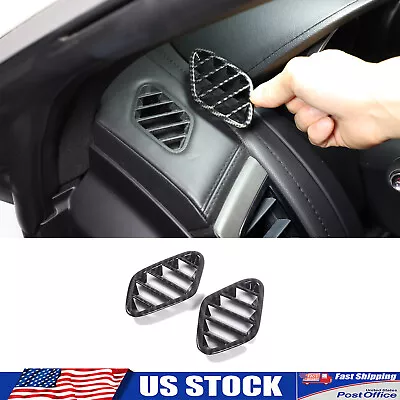 ABS Carbon Fiber Dashboard Air Vent Cover Trim Fits Jaguar F-TYPE 2013-2024 • $29.99