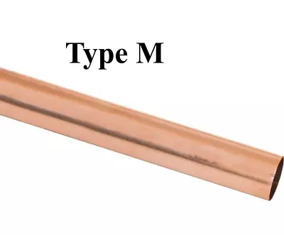 2  Dia Copper Pipe Type M  -  $2.18 -  SOLD BY THE INCH  (Length Cut To Order) • $2.18