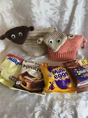 Dk Knitting Pattern Large Easter Lamb 80gms Treat Size Sweet Bag Gift Bag Pouch  • £1.99