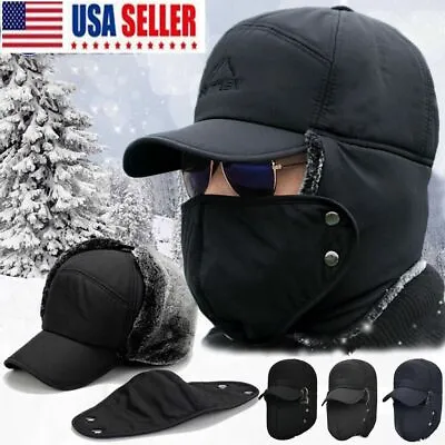 Men Aviator Thick Hat Winter Ear Flap Snow Ski Elmer Fudd Mask Hood Cap • $10.91