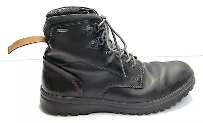 Ecco Mens Gore Tex Chukka Boots Size 43 US 9 9.5 Black Lace Up Hiking Work • $79.99