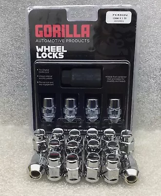 Chevrolet Corvette C4 C5 C6 C7 CHROME GORILLA Lug Nuts W/ LOCKS 17 18 Rims NICE! • $39.97